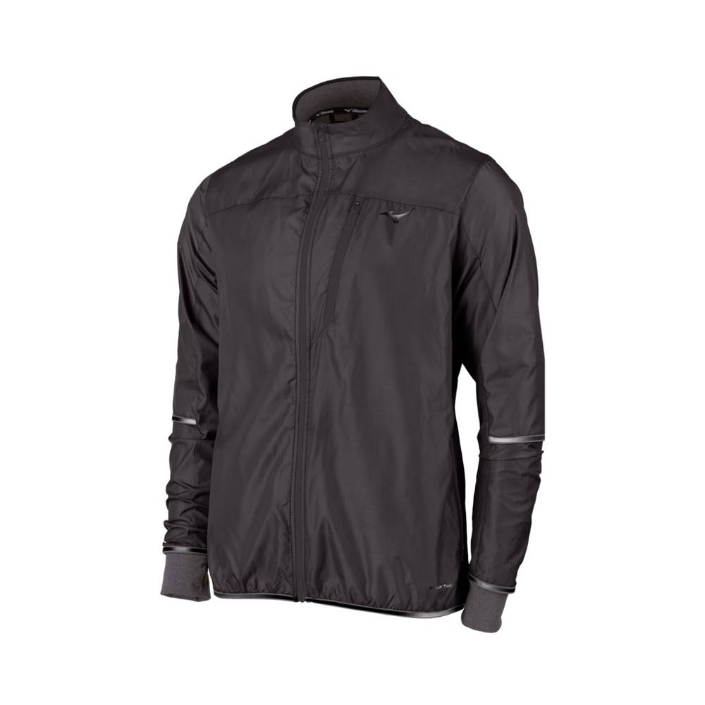 Panske Bundy Mizuno Breath Thermo® FZ Tmavo Siva Vypredaj NCDA51498